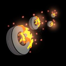 Mobile Tire Fire