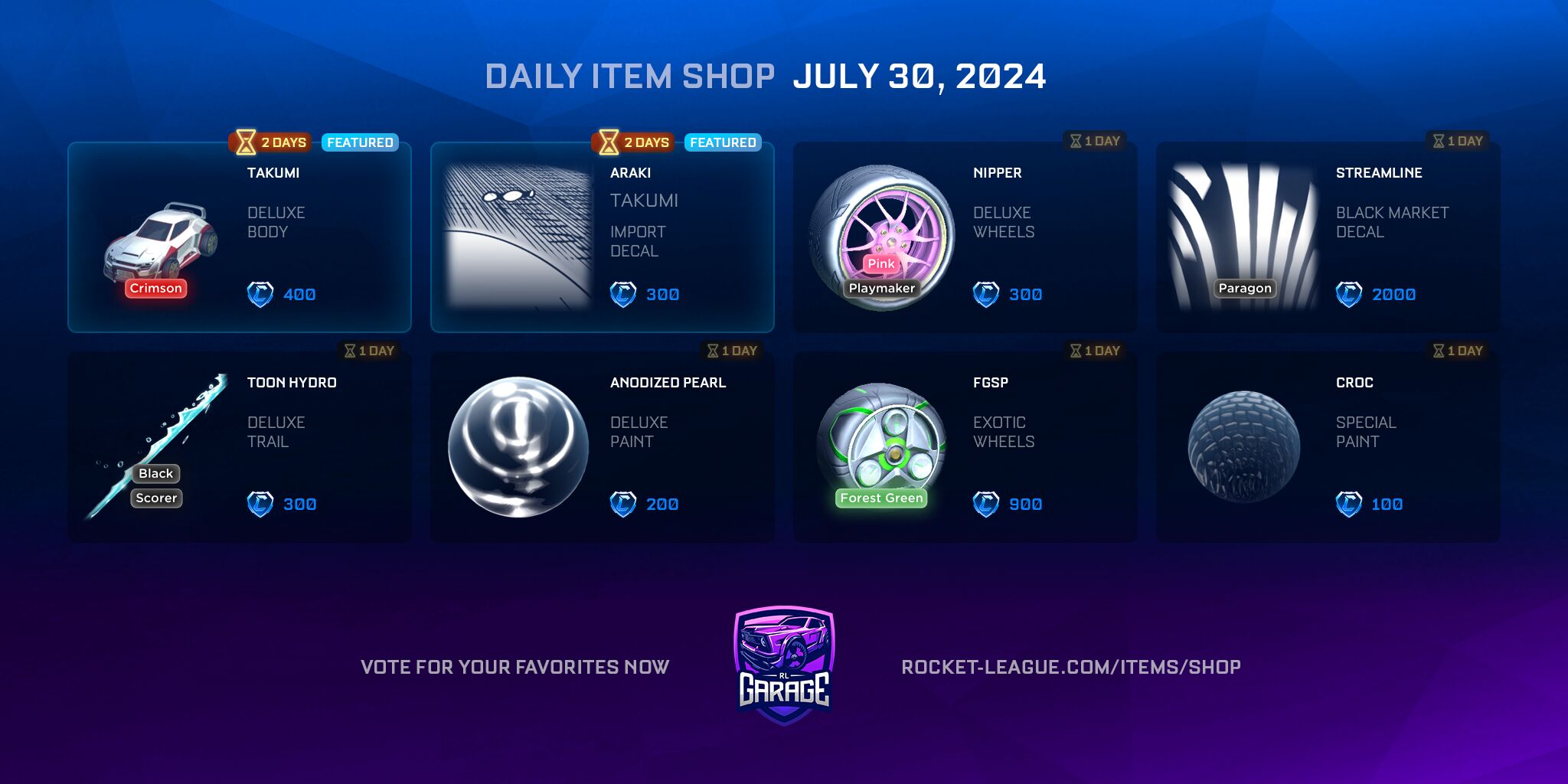 Item Shop on 2024-07-30