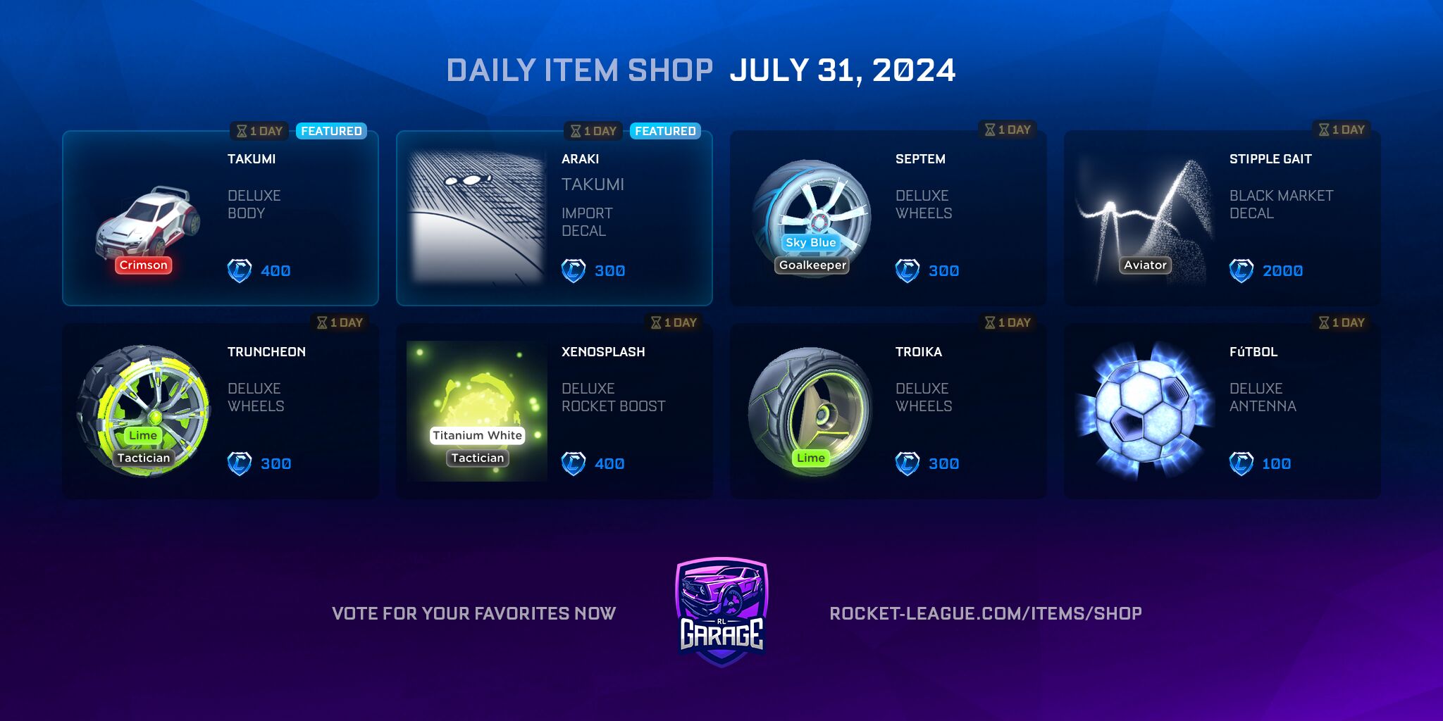 Item Shop on 2024-07-31