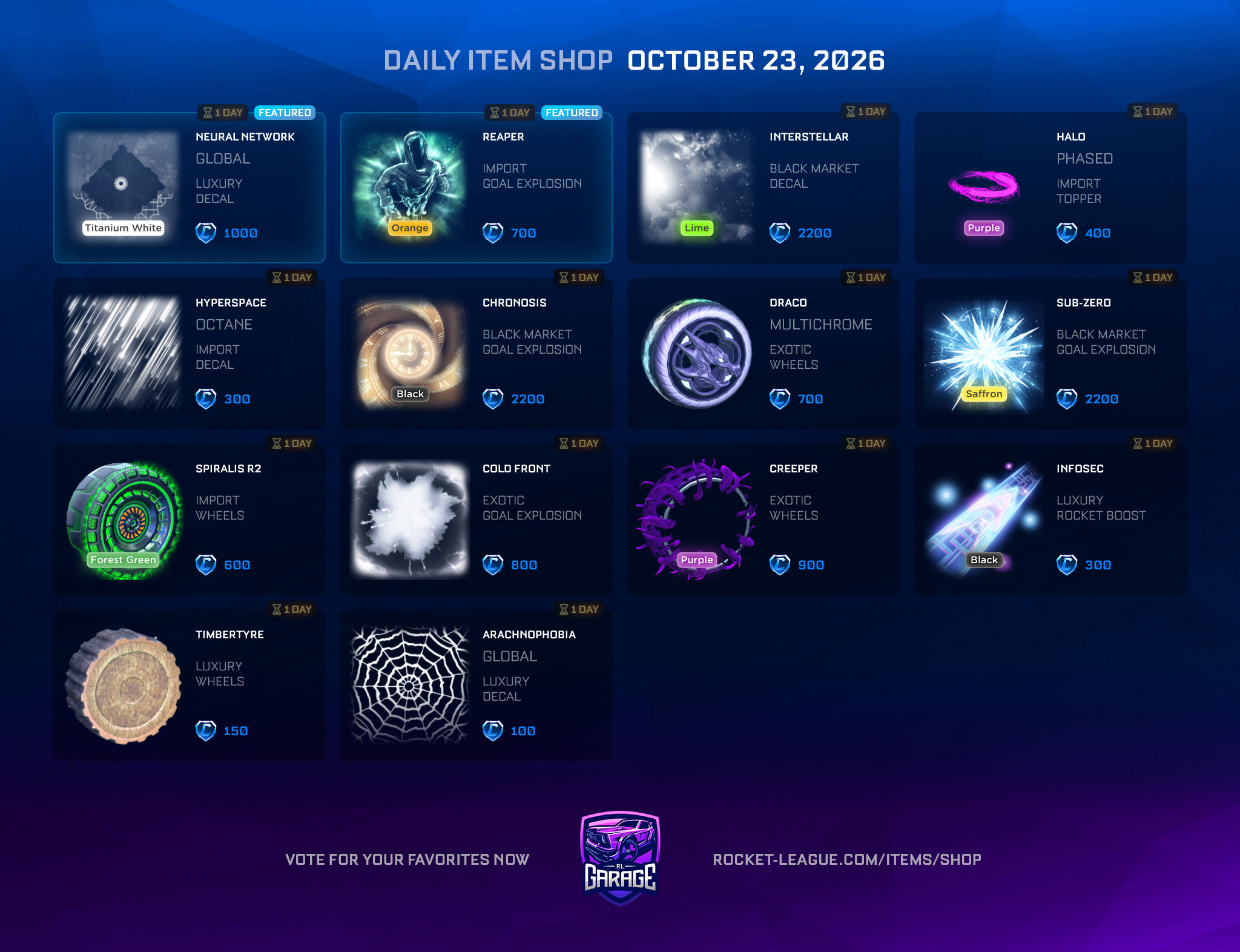 Item Shop on 2026-10-23