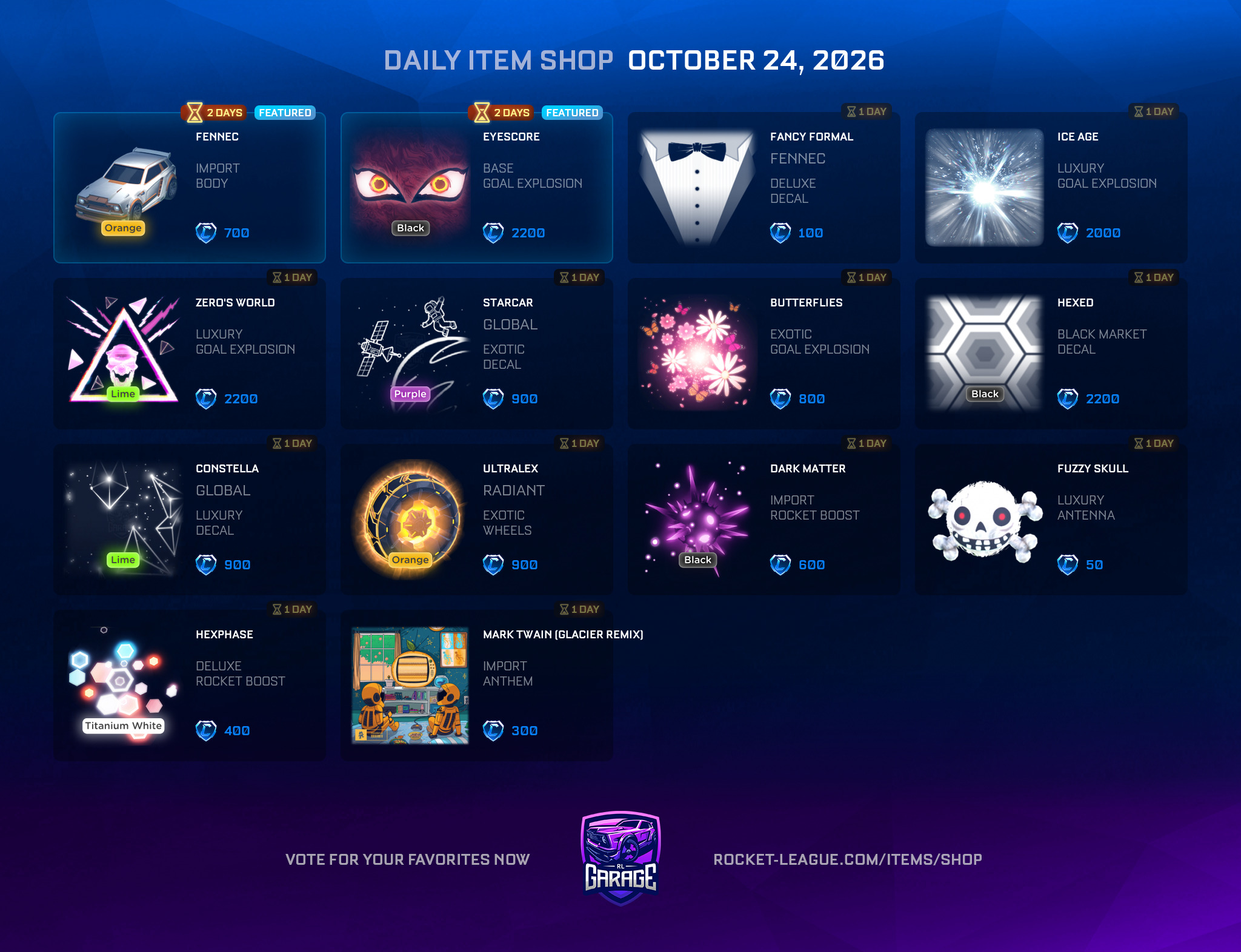 Item Shop on 2026-10-24