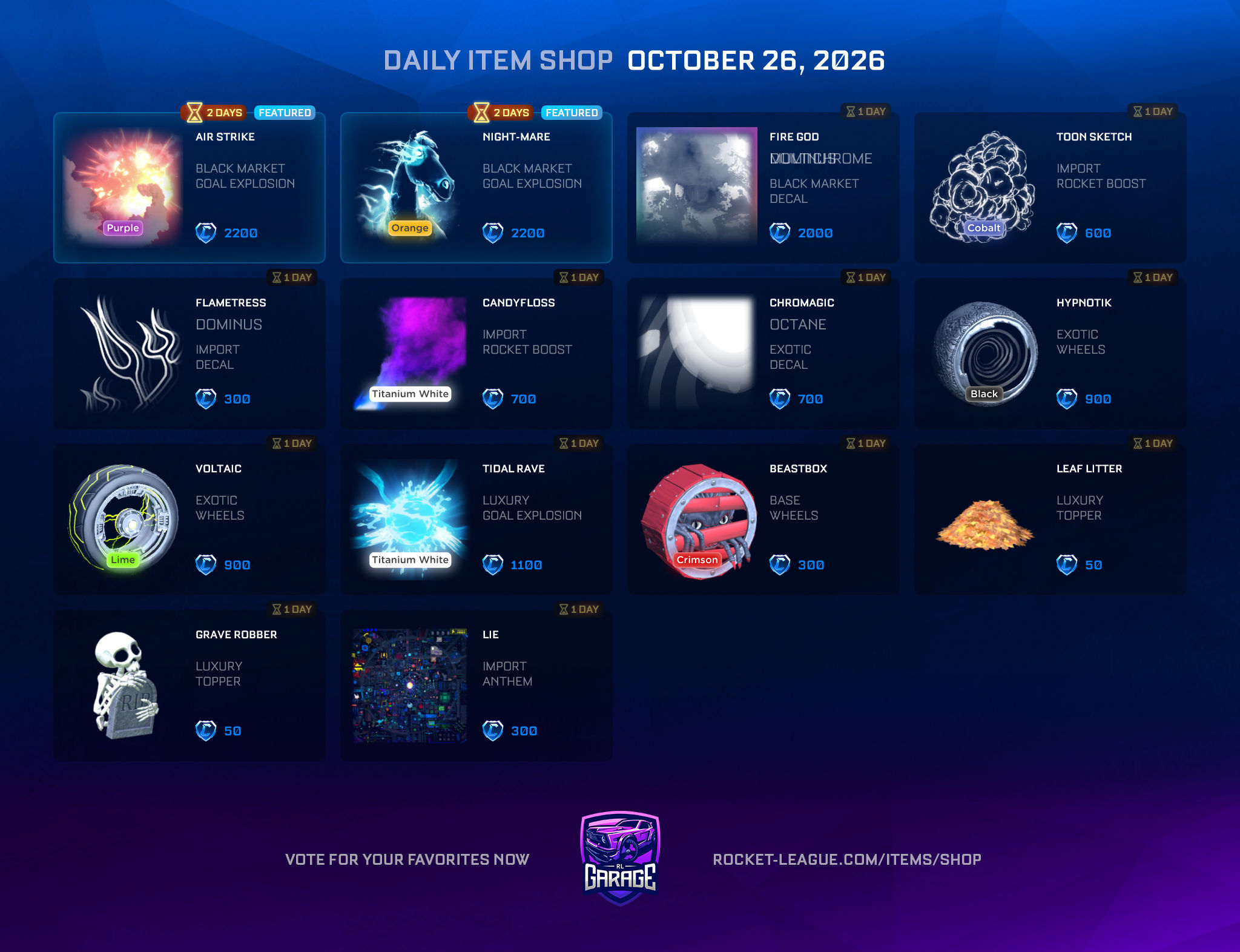 Item Shop on 2026-10-26